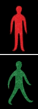 Red and green