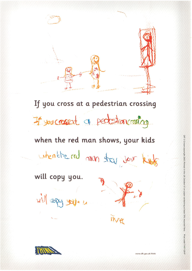 Kids copy crossing