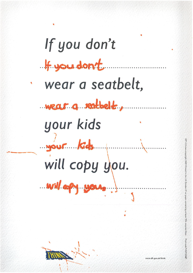 kids copy seatbelts